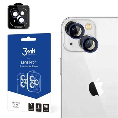 Tvrzené sklo 3mk Lens Pro ochrana kamery pro Apple iPhone 15 Pro Max, royal blue