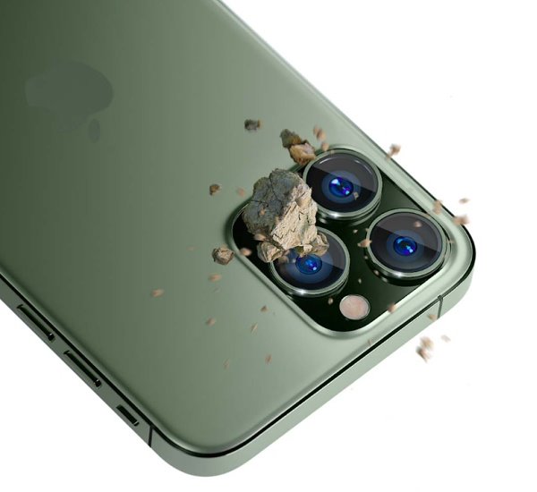 Tvrzené sklo 3mk Lens Pro ochrana kamery pro Apple iPhone 15, alpine green