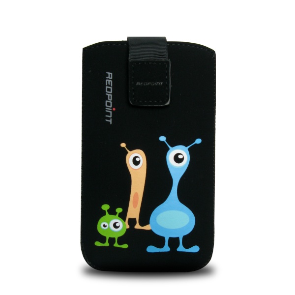 Univerzální pouzdro RedPoint Velvet, nabuk, motiv Alien, velikost XXL