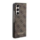 Guess 4G Charms Zadní Kryt pro Samsung Galaxy Z Fold 5 Brown