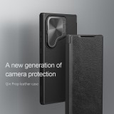 Nillkin Qin Book Prop Pouzdro pro Samsung Galaxy S24 Ultra Brown