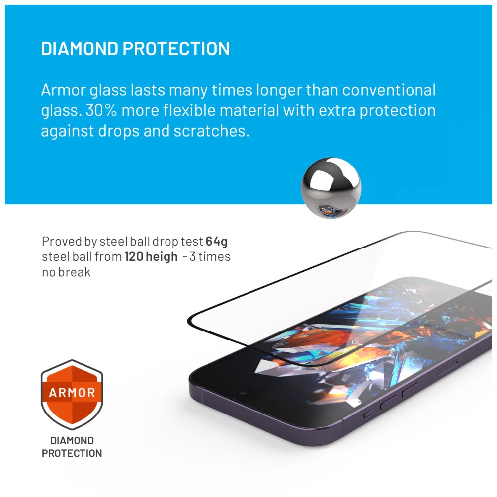 Prémiové ochranné tvrzené sklo FIXED Armor s aplikátorem pro Samsung Galaxy S24 Ultra, černé