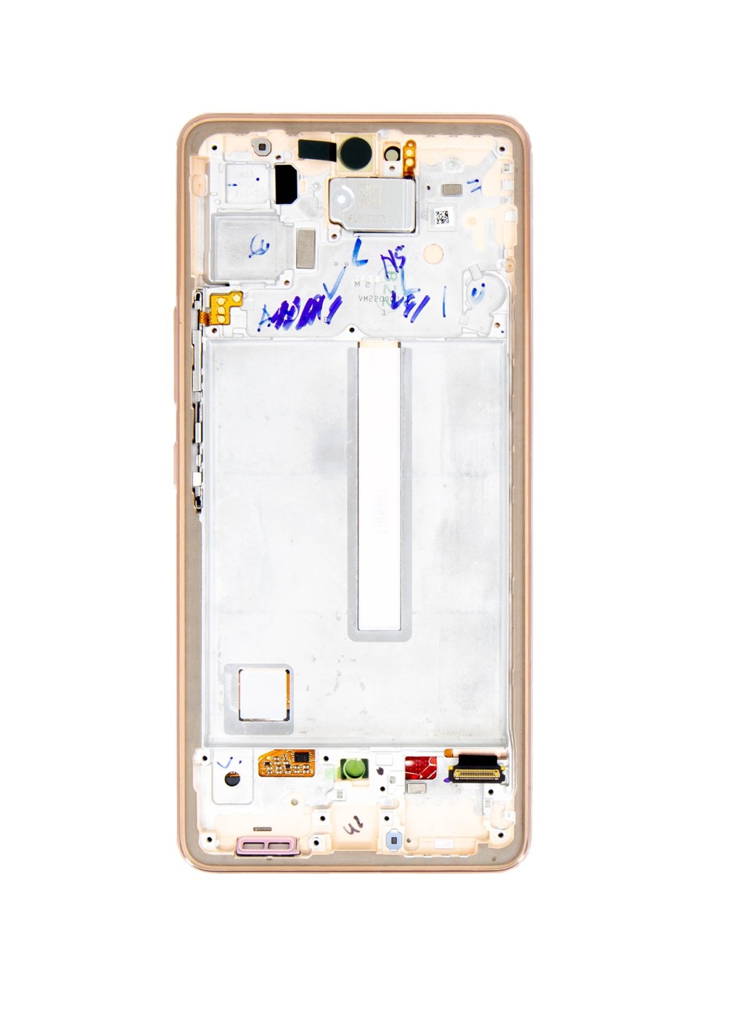 LCD + dotyk + predný kryt pre Samsung Galaxy A53 5G, awesome peach (Service pack)