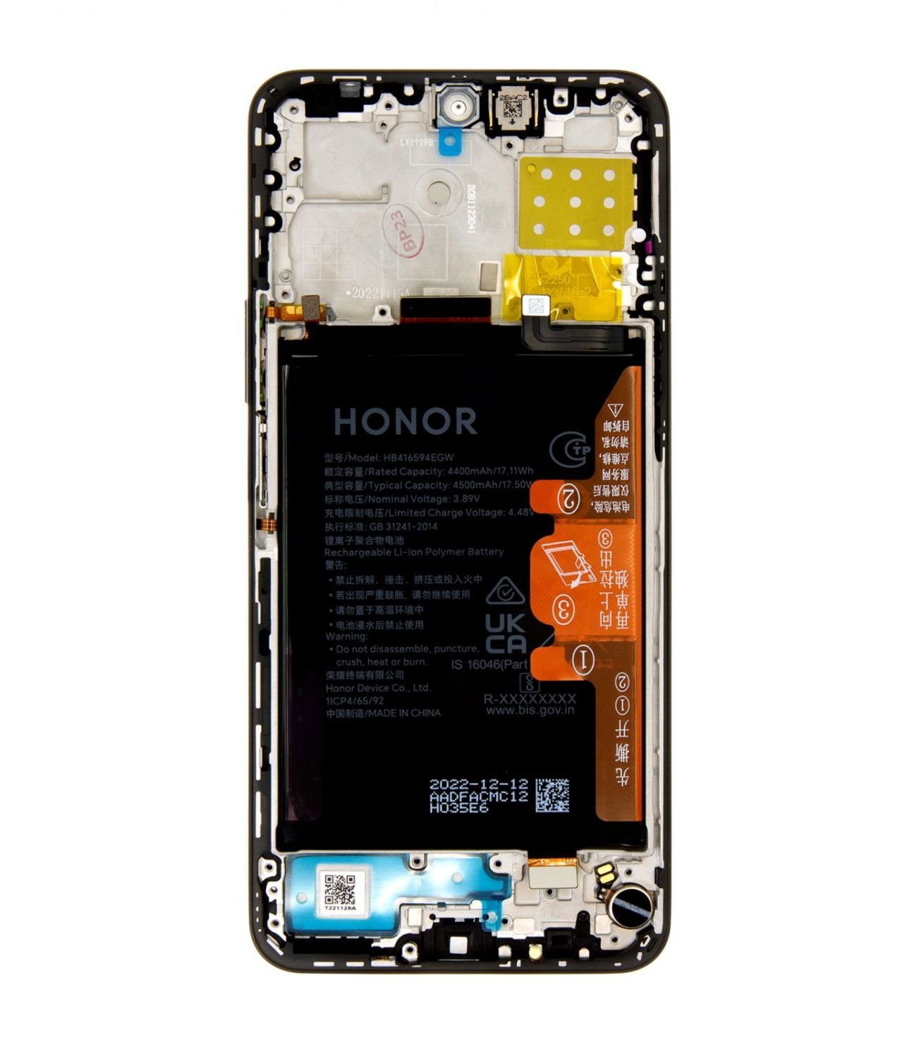 LCD + dotyk + přední kryt pro Honor X8b, glamorous green ( Service pack )