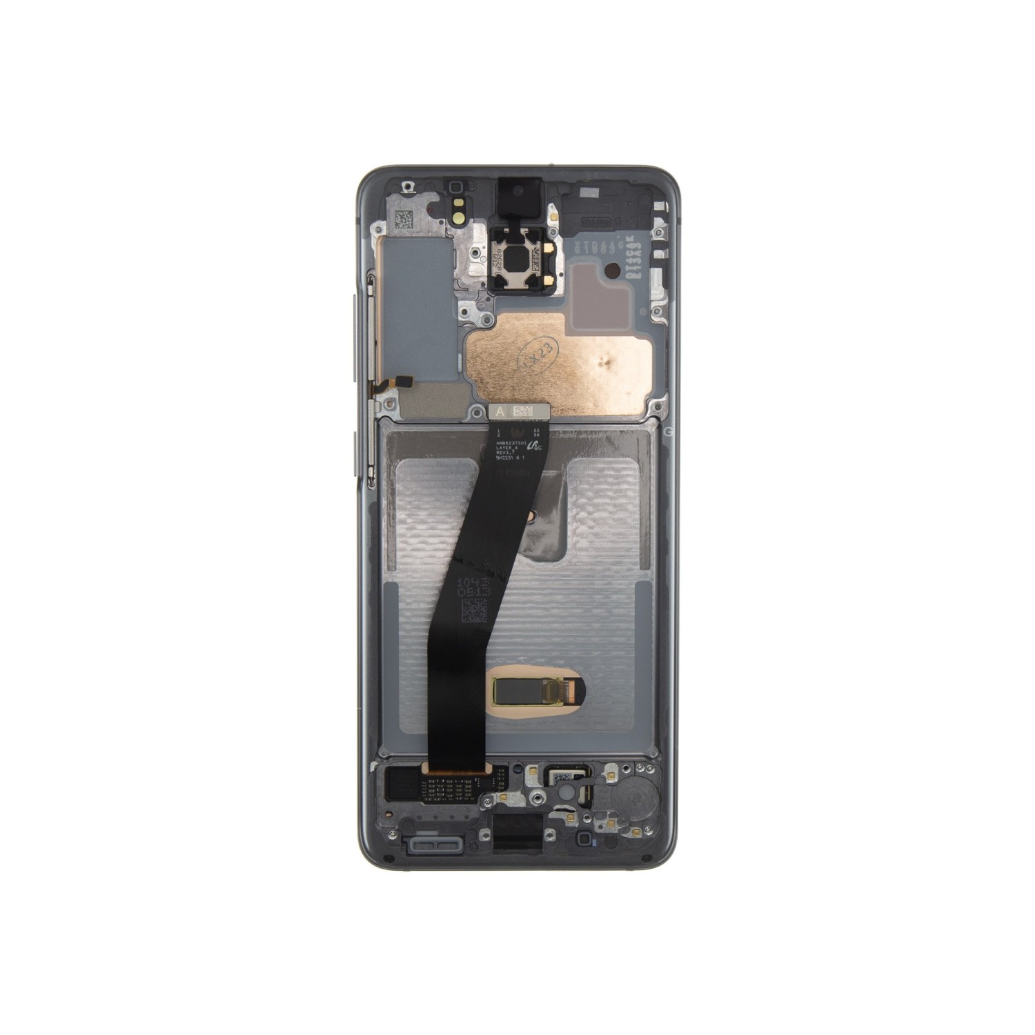 LCD + dotyková doska + predný kryt pre Samsung Galaxy S20 No Camera, cosmic gray (Service pack)