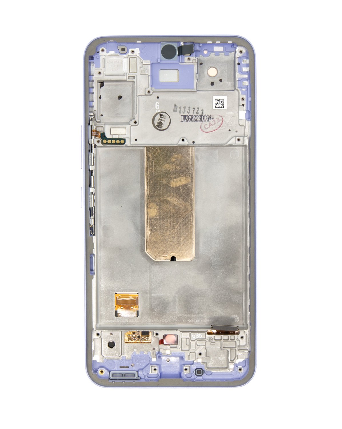 LCD + dotyk + predný kryt pre Samsung Galaxy A54 5G, awesome violet (Service pack)