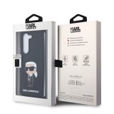 Karl Lagerfeld Liquid Silicone Ikonik NFT Zadní Kryt pro Samsung Galaxy Z Fold 5 Black