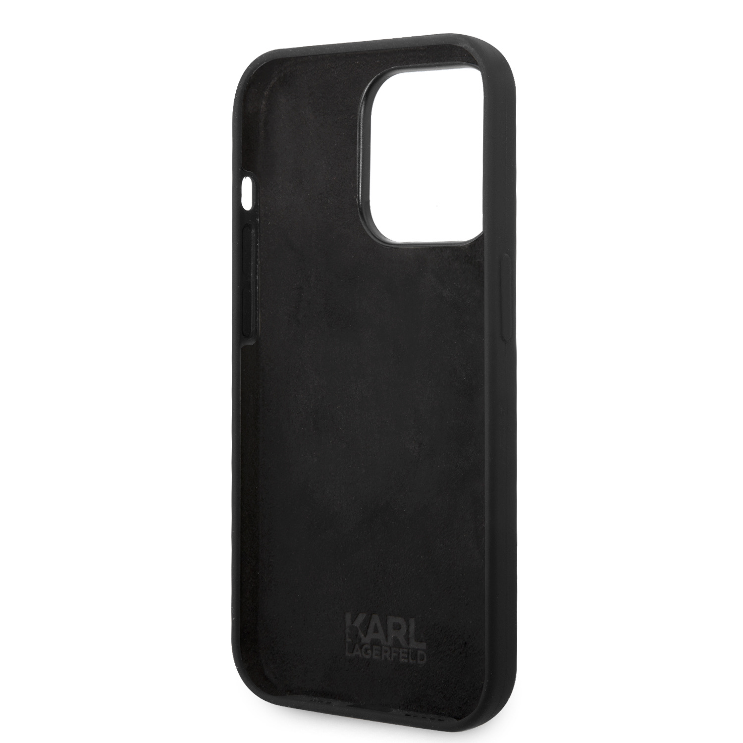 Karl Lagerfeld Liquid Silicone Ikonik NFT Zadní Kryt pro iPhone 15 Pro Max Black