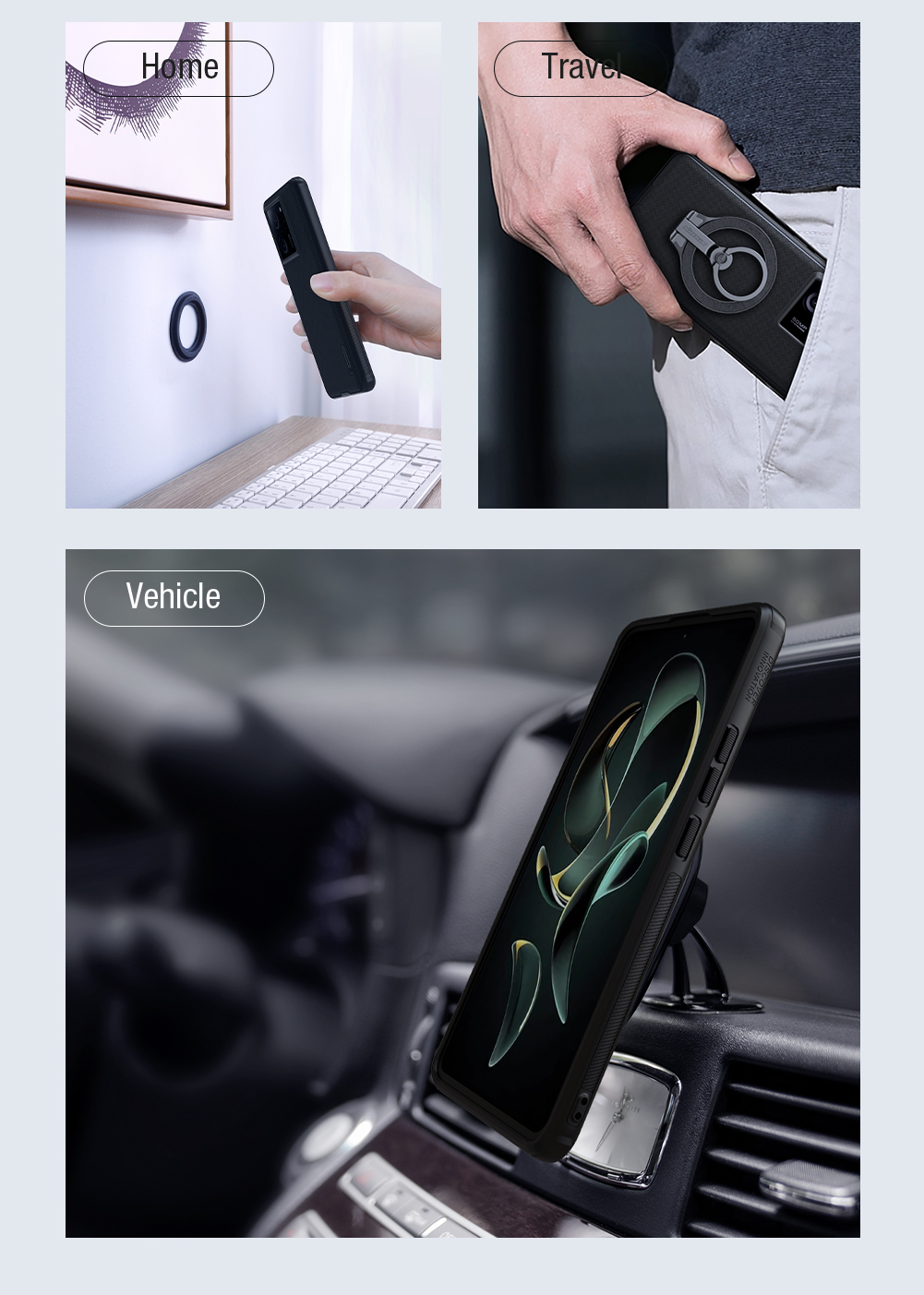 Nillkin CamShield PRO Magnetic Zadní Kryt pro Xiaomi 13T/13T Pro Black