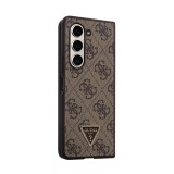 Guess Leather Triangle Case Galaxy Z Fold 5, Brown