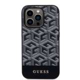 Guess PU G Cube MagSafe Zadní Kryt pro iPhone 14 Pro Max Black