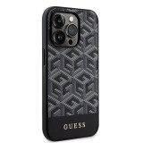 Guess PU G Cube MagSafe Zadní Kryt pro iPhone 14 Pro Max Black