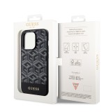 Guess PU G Cube MagSafe Zadní Kryt pro iPhone 13 Pro Max Black