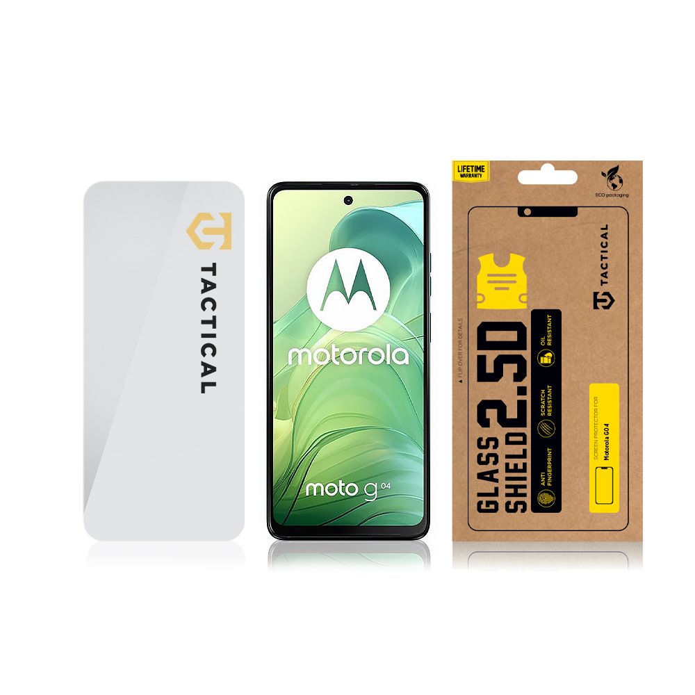 Tactical Glass Shield 2.5D sklo pro Motorola G04 Clear