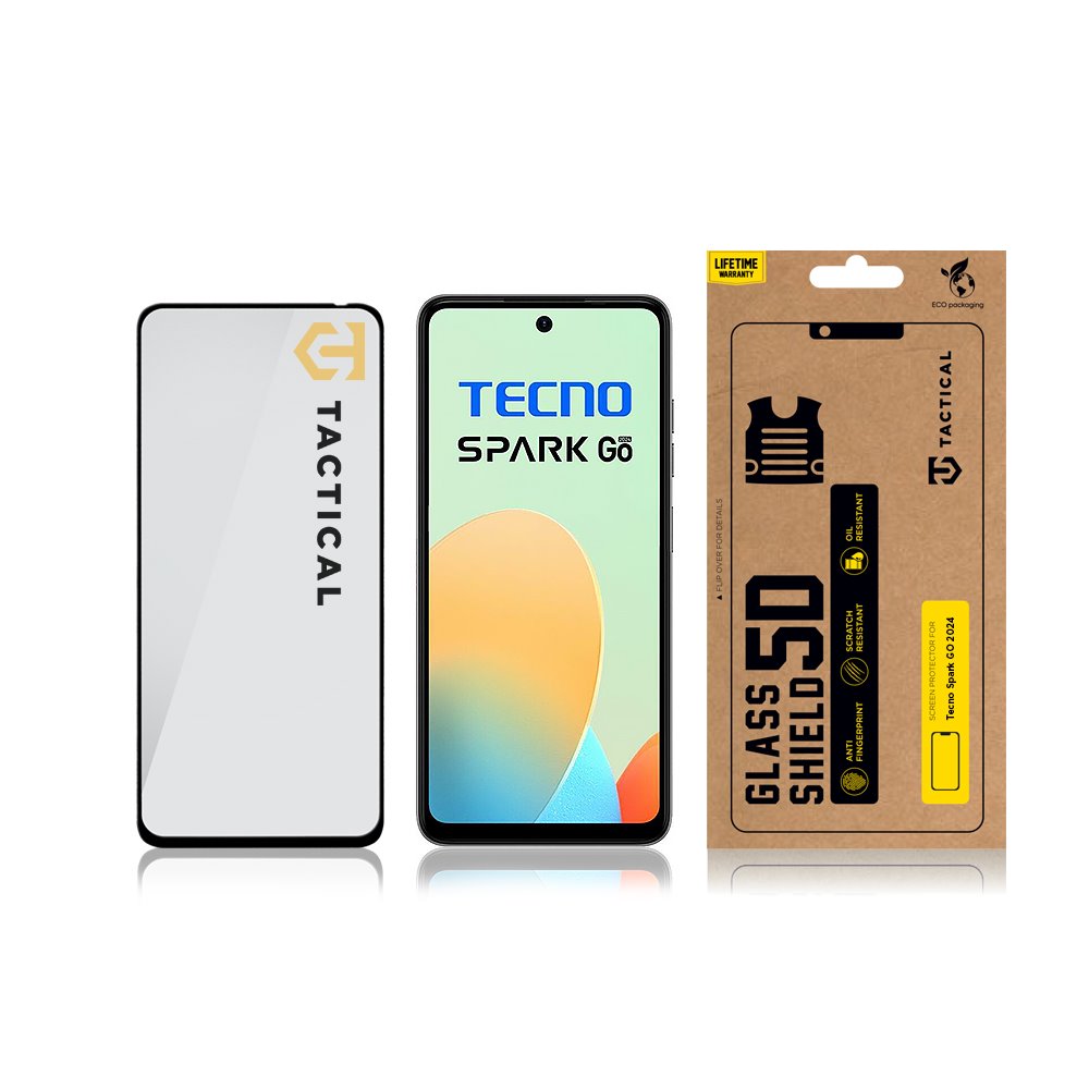 Tactical Glass Shield 5D sklo pro Tecno Spark GO 2024 Black