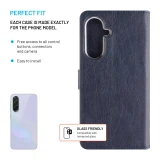 Flipové pouzdro FIXED Opus pro Samsung Galaxy A15/A15 5G, modrá