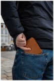 Kožená peněženka FIXED Classic Wallet z pravé hovězí kůže, hnědá