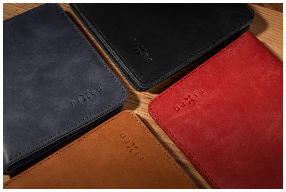 Kožená peněženka FIXED Classic Wallet z pravé hovězí kůže, černá
