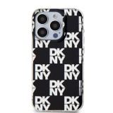 DKNY PC/TPU Checkered Pattern Zadní Kryt pro iPhone 15 Pro Black