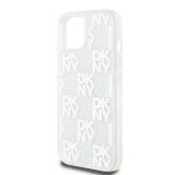 DKNY Liquid Glitter Checkered Pattern Zadní Kryt pro iPhone 15 Transparent