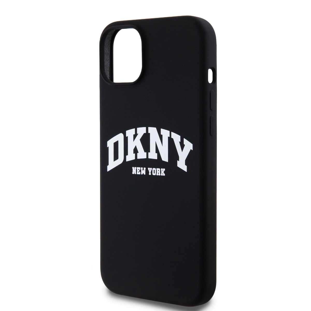 DKNY Liquid Silicone Arch Logo MagSafe Zadní Kryt pro iPhone 15 Plus Black