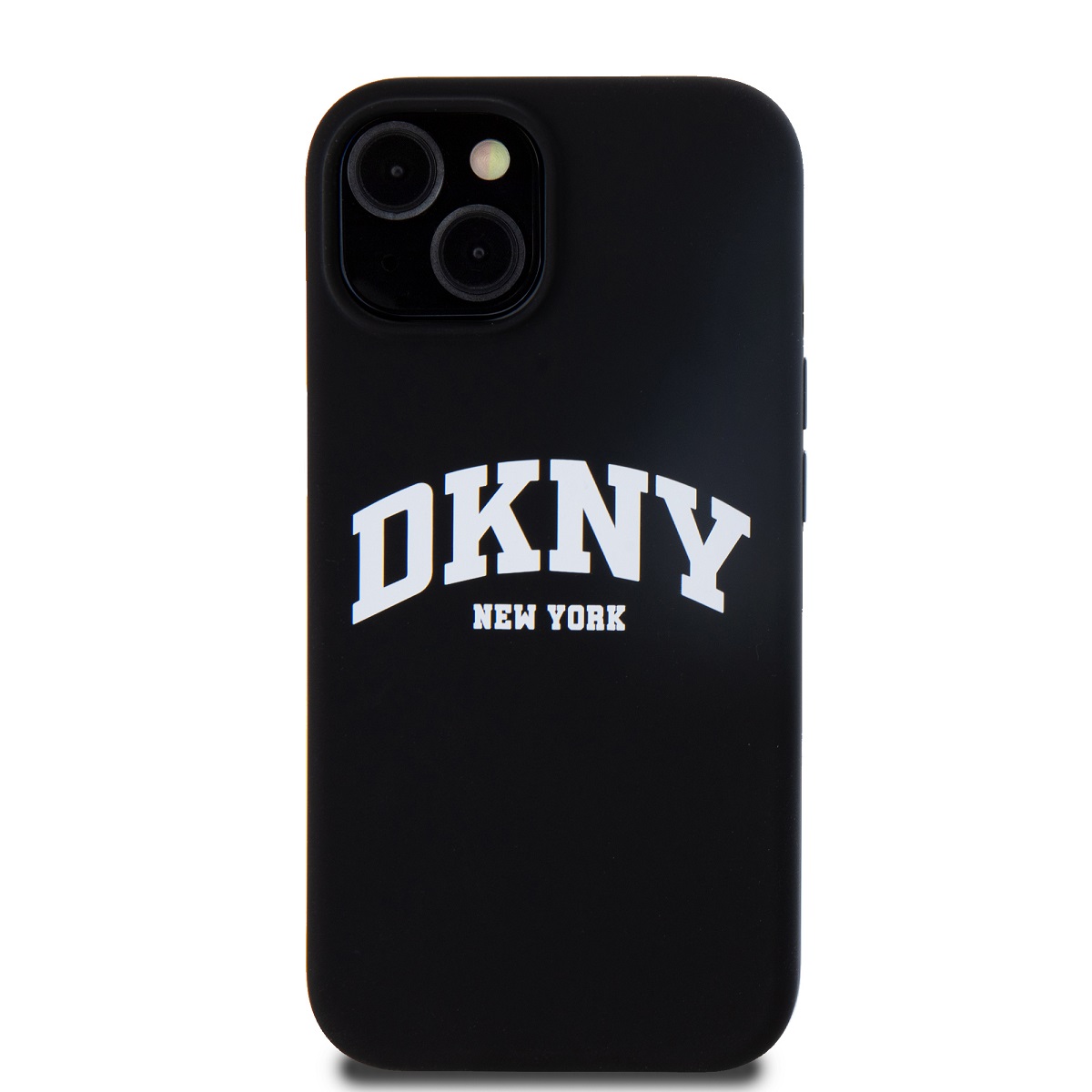 DKNY Liquid Silicone Arch Logo MagSafe Zadní Kryt pro iPhone 15 Black