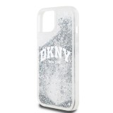 DKNY Liquid Glitter Arch Logo Zadní Kryt pro iPhone 14 Transparent