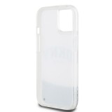 DKNY Liquid Glitter Arch Logo Zadní Kryt pro iPhone 14 Transparent