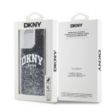 DKNY Liquid Glitter Arch Logo Zadní Kryt pro iPhone 13 Pro Black