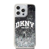 DKNY Liquid Glitter Arch Logo Zadní Kryt pro iPhone 12/12 Pro Black