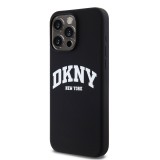 DKNY Liquid Silicone Arch Logo MagSafe Zadní Kryt pro iPhone 14 Pro Black