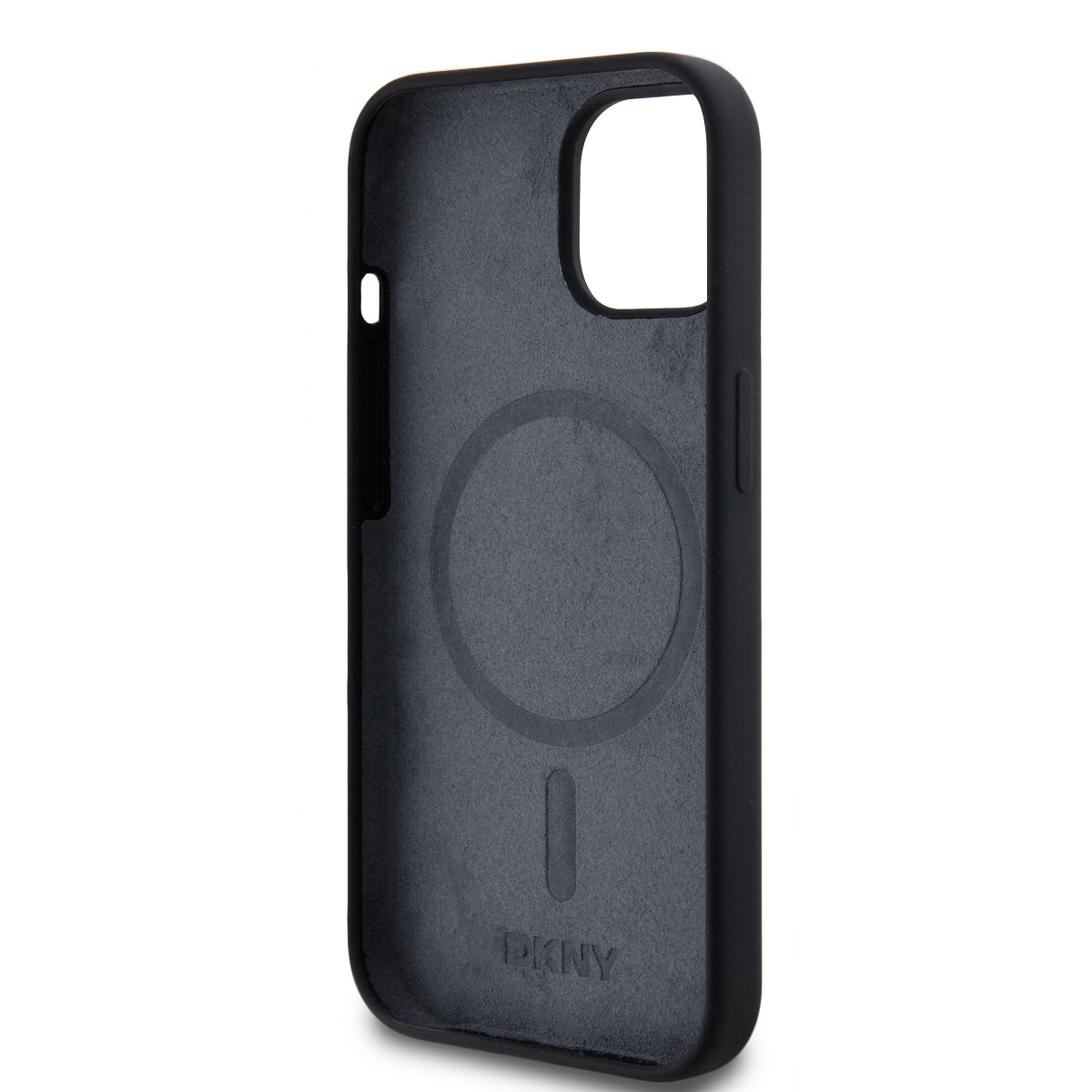 DKNY Liquid Silicone Arch Logo MagSafe Zadní Kryt pro iPhone 11 Black