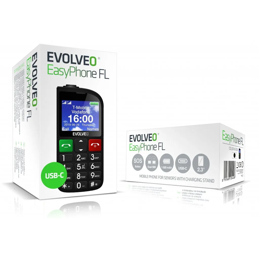 Evolveo EasyPhone FL černá