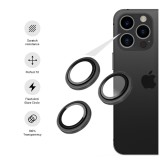 Ochranná skla čoček fotoaparátů FIXED Camera Glass pro Apple iPhone 16 Pro/16 Pro Max, přírodní titan