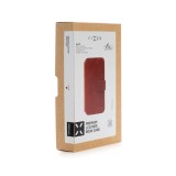 Kožené pouzdro typu kniha FIXED ProFit pro Apple iPhone 4 SE, červené