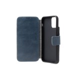 Kožené pouzdro typu kniha FIXED ProFit pro Apple iPhone 4 SE, modré