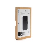 Kožené pouzdro typu kniha FIXED ProFit pro Apple iPhone 4 SE, černé