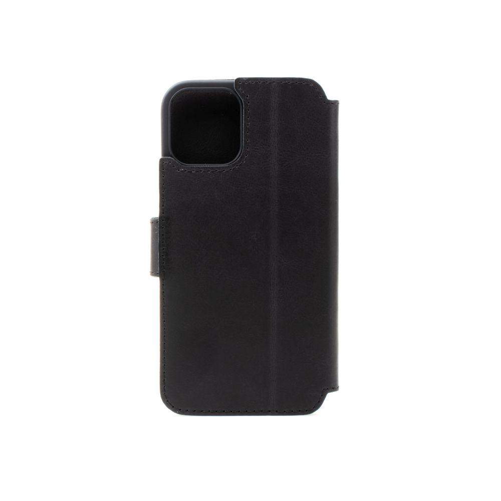 Kožené pouzdro typu kniha FIXED ProFit pro Apple iPhone 4 SE, černé
