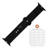 Set silikonových řemínků FIXED Silicone Sporty Strap pro Apple Watch Ultra 49mm, černý