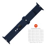 Set silikonových řemínků FIXED Silicone Sporty Strap pro Apple Watch 38/40/41mm, modrý