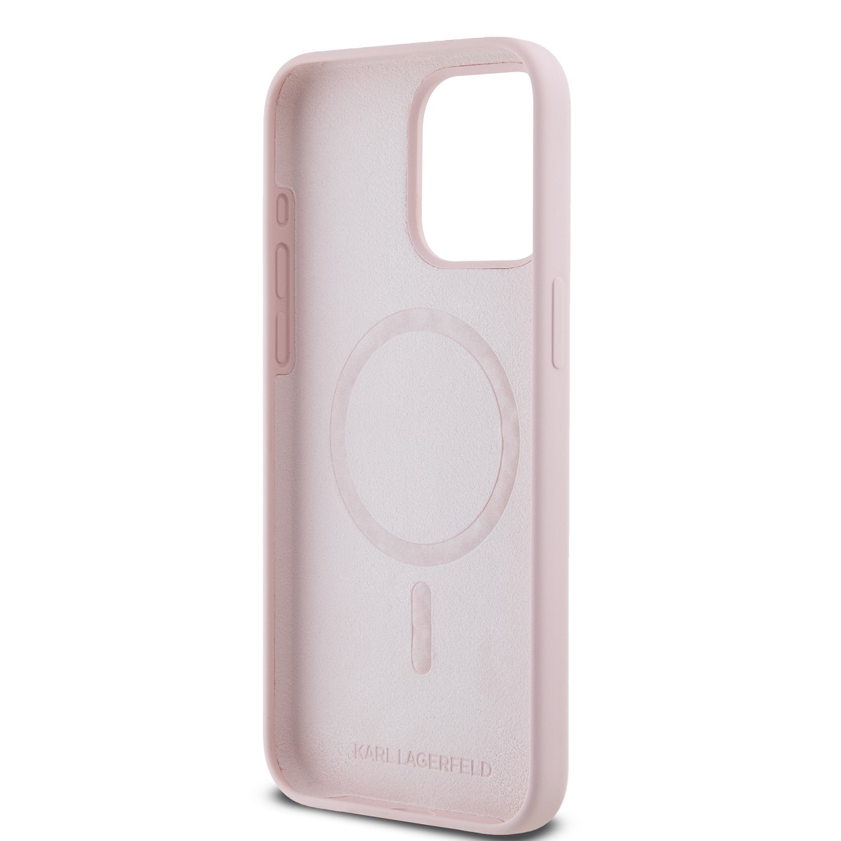 Karl Lagerfeld Liquid Silicone Karl and Choupette Magsafe Zadní Kryt pro iPhone 15 Pro Pink