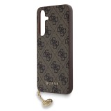 Guess 4G Charms Zadní Kryt pro Samsung Galaxy A55 Brown