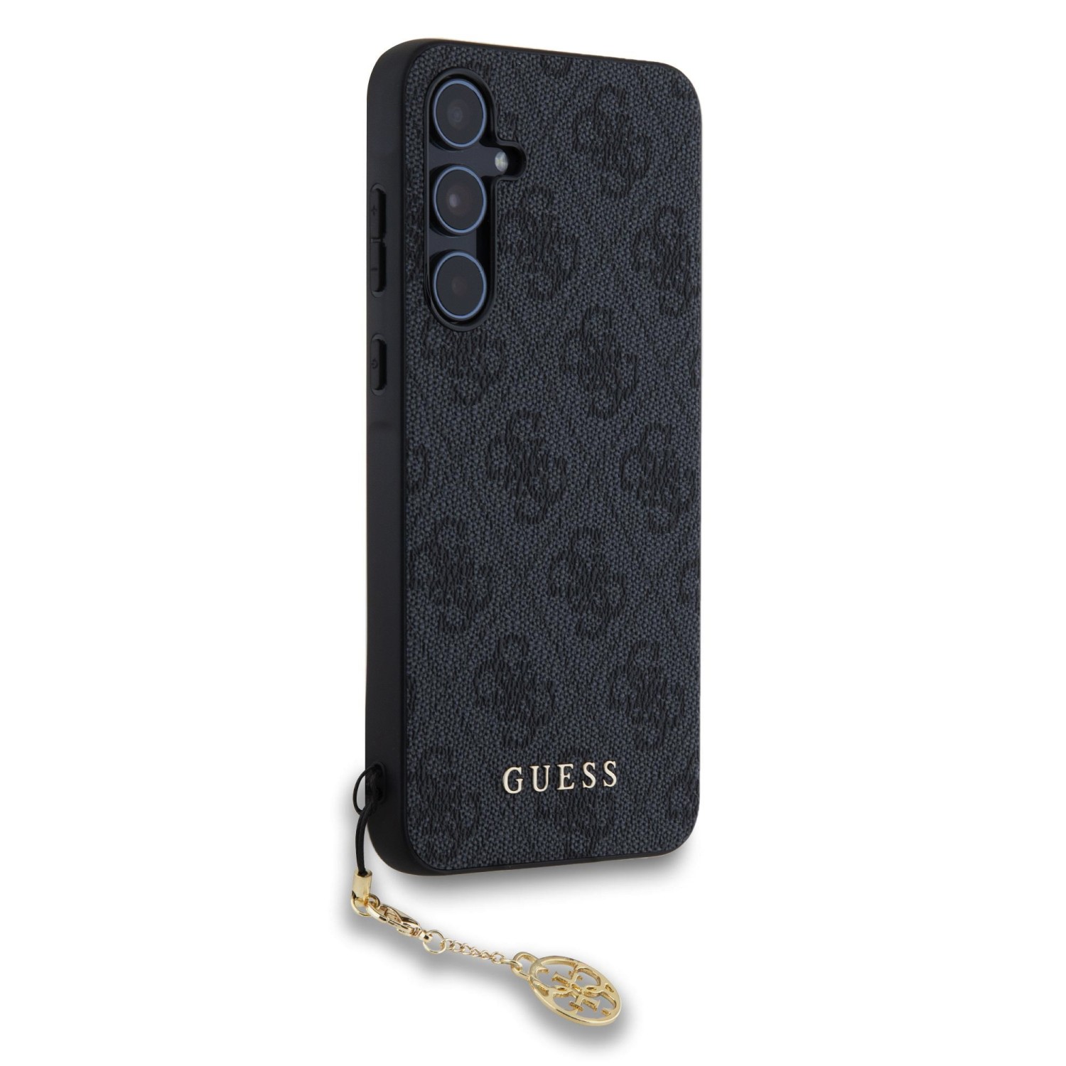 Guess 4G Charms Zadní Kryt pro Samsung Galaxy A55 5G Grey