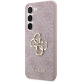 Guess PU 4G Metal Logo Zadní Kryt pro Samsung Galaxy A55 5G Pink