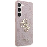 Guess PU 4G Metal Logo Zadní Kryt pro Samsung Galaxy A55 5G Pink