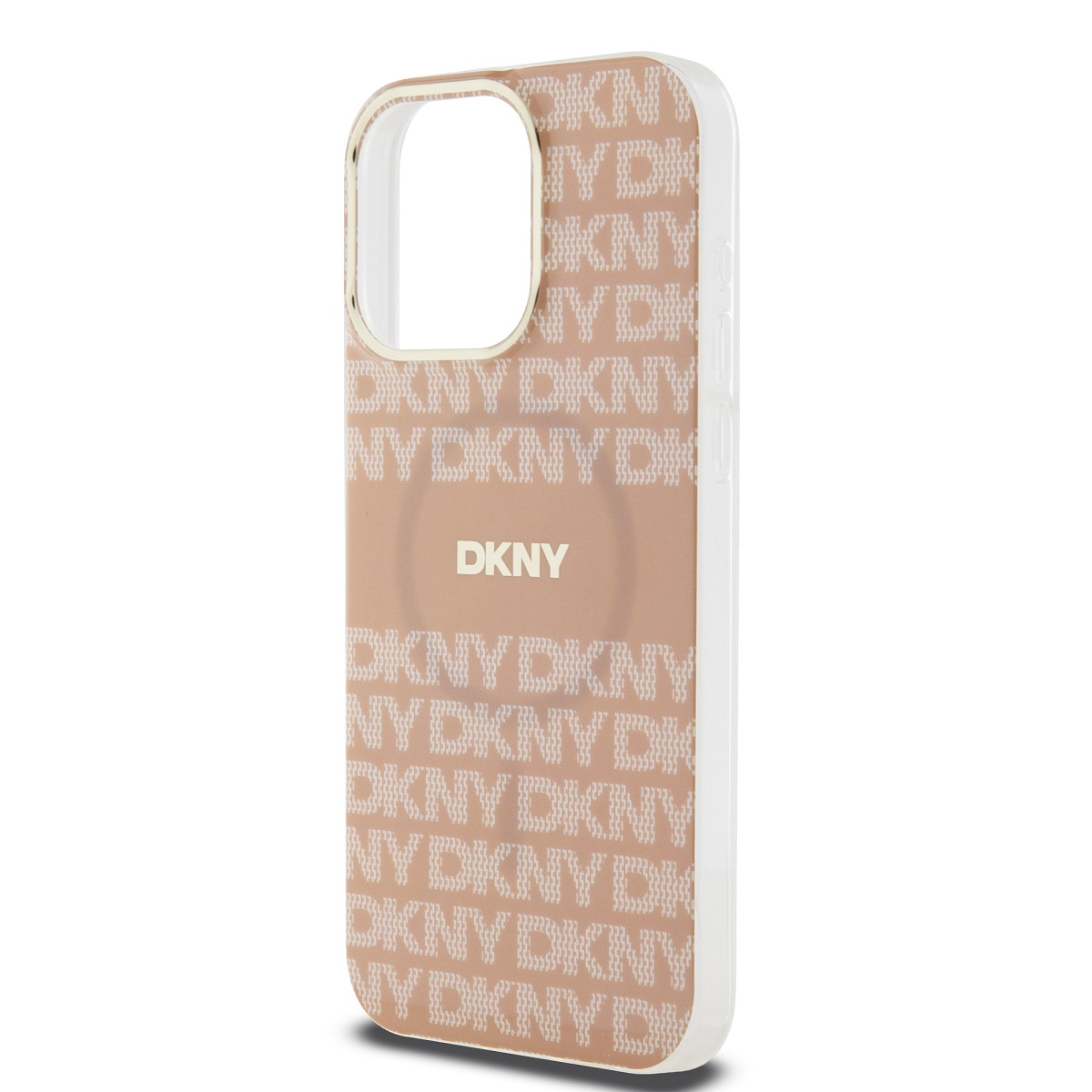 DKNY PC/TPU Repeat Pattern Tonal Stripe Magsafe Zadní Kryt pro iPhone 15 Pro Max Pink