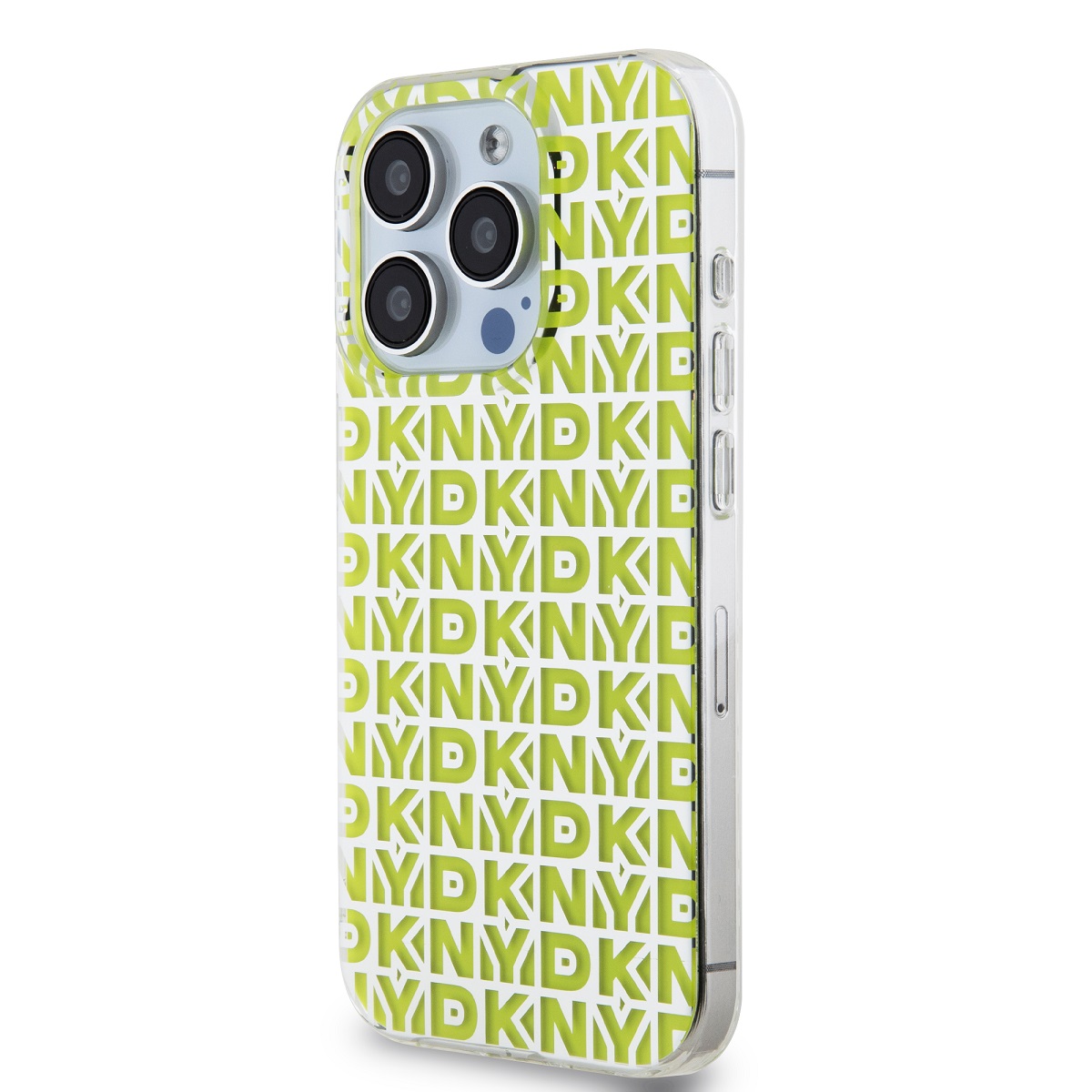 DKNY PC/TPU Repeat Pattern Zadní Kryt pro iPhone 15 Pro Max Yellow