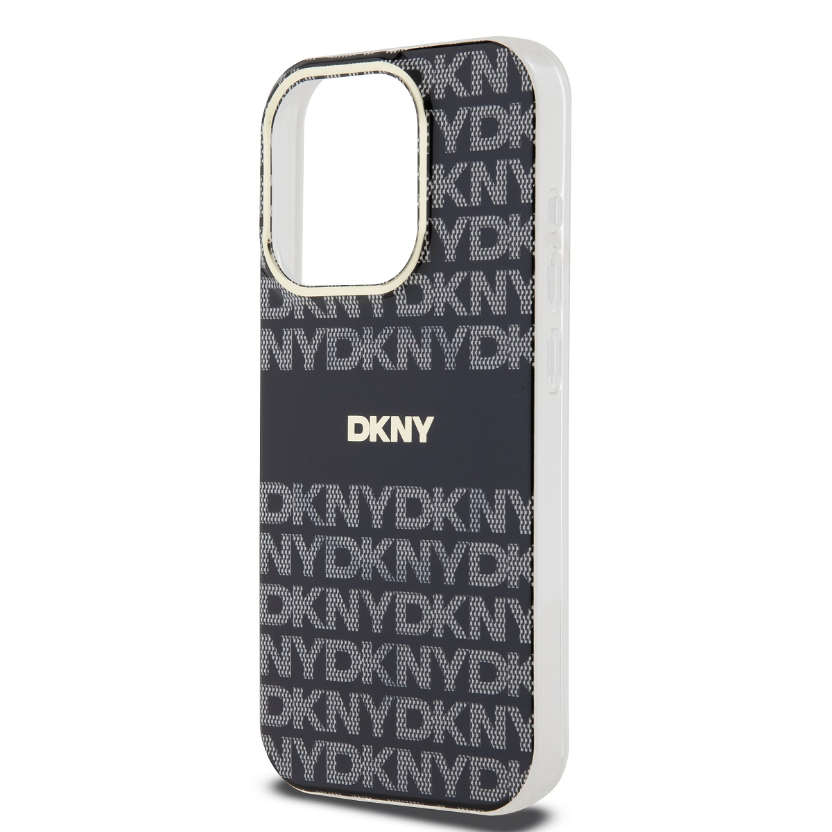 DKNY PC/TPU Repeat Pattern Tonal Stripe Magsafe Zadní Kryt pro iPhone 15 Pro Max Black