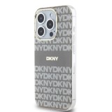 DKNY PC/TPU Repeat Pattern Tonal Stripe Magsafe Zadní Kryt pro iPhone 13 Pro Beige