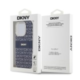 DKNY PC/TPU Repeat Pattern Tonal Stripe Magsafe Zadní Kryt pro iPhone 13 Pro Max Blue